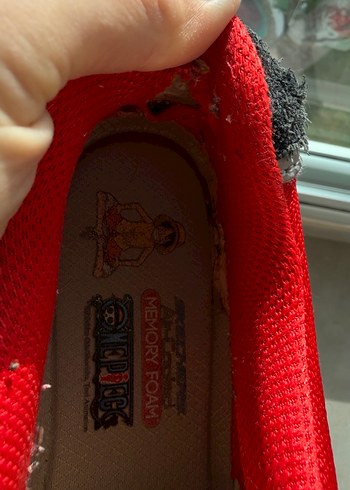 Kırmızı Yılan Desenli Bağcıklı Spor Ayakkabı - Görsel 8