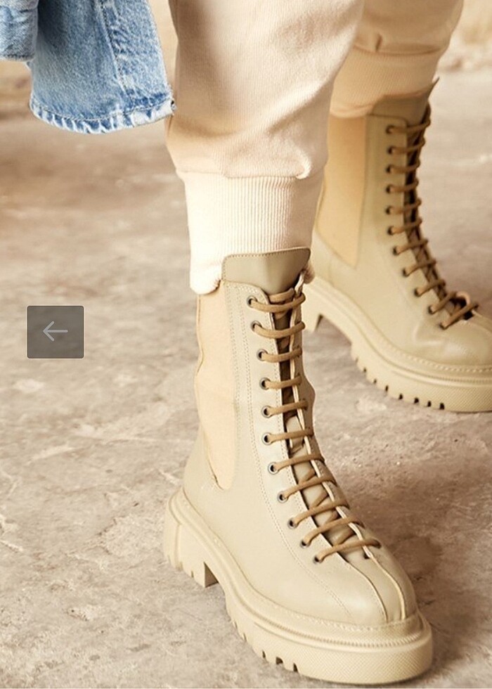 Deri kısa bot - Görsel 5