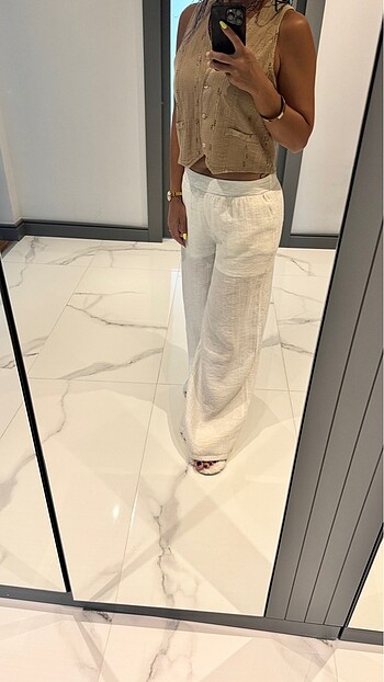 Keten pantolon - Görsel 6