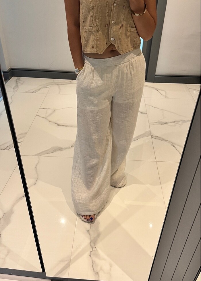 Keten pantolon - Görsel 5