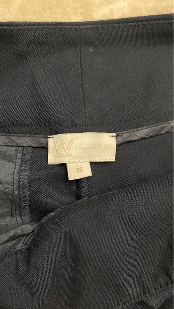 Vakko W Collection (Vakko) koyu lacivert Kumaş Pantolon