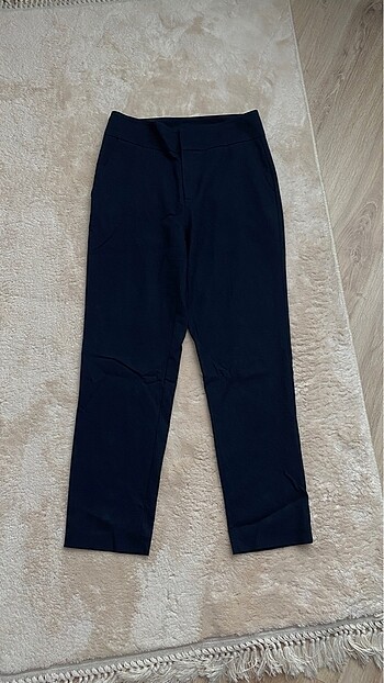 W Collection (Vakko) koyu lacivert Kumaş Pantolon