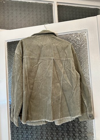 Zara Zara Haki Kadife Gömlek/Ceket