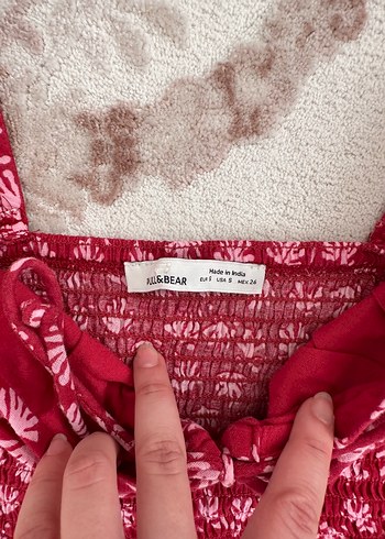 s Beden çeşitli Renk Tara Tokel Pull&Bear Kırmızı/Pembe Üst