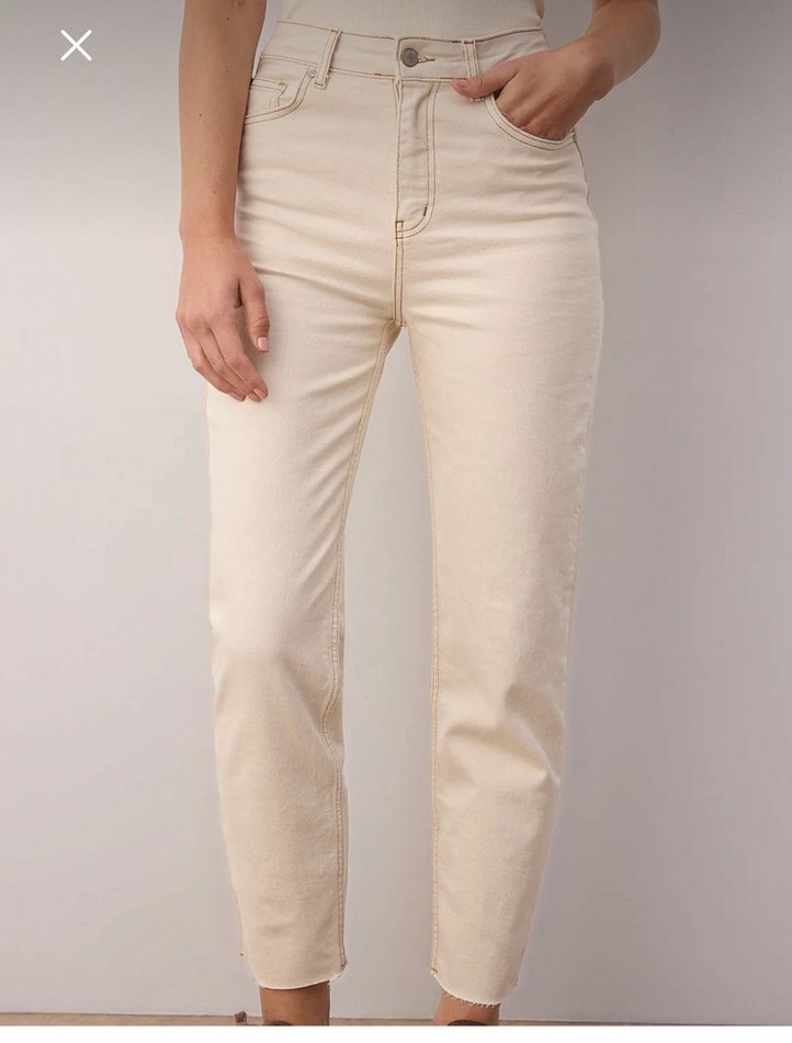 Bej Kadın Süet Cigarette Pantolon - Görsel 3