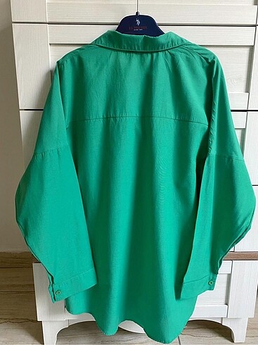 Diğer Yeşil oversize gömlek