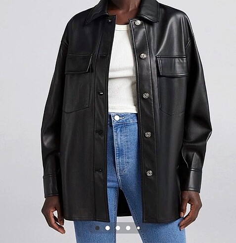 Bershka deri ceket
