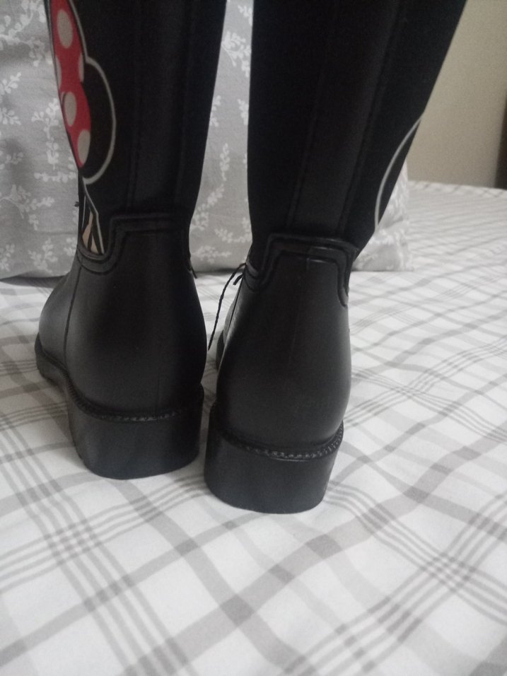 Kız Çocuk Siyah Minnie Mouse Lastikli Bot - Görsel 3