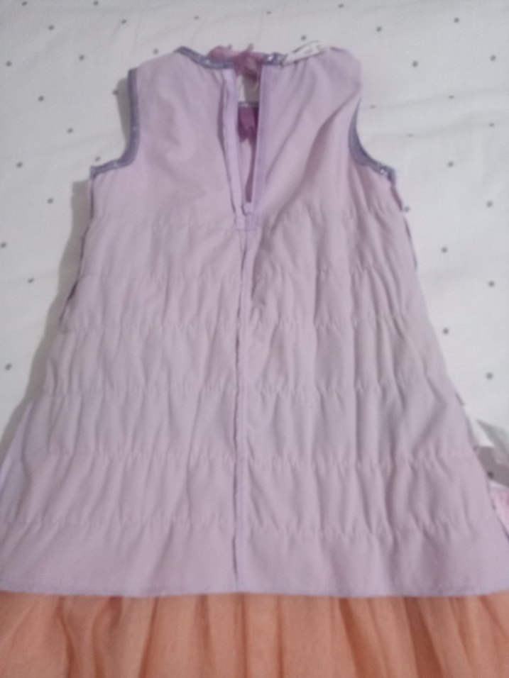 Kız Çocuk Çok Renkli Kat Kat Elbise - Görsel 5