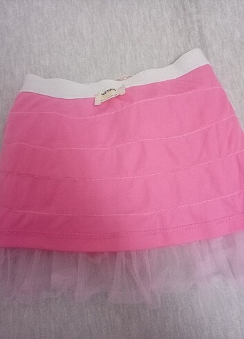 Pembe koton 6/7 yaş tütü etek  - Görsel 2