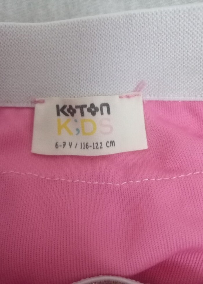 Pembe koton 6/7 yaş tütü etek  - Görsel 4