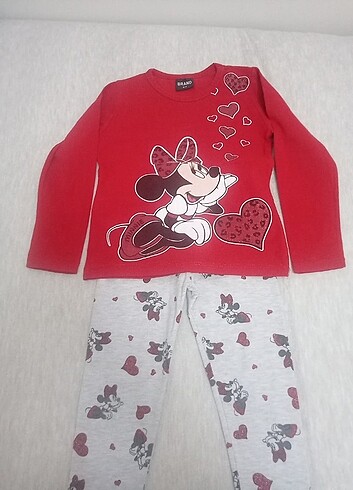 3/4 yas taytlı minie mouse desenli takım - Görsel 4