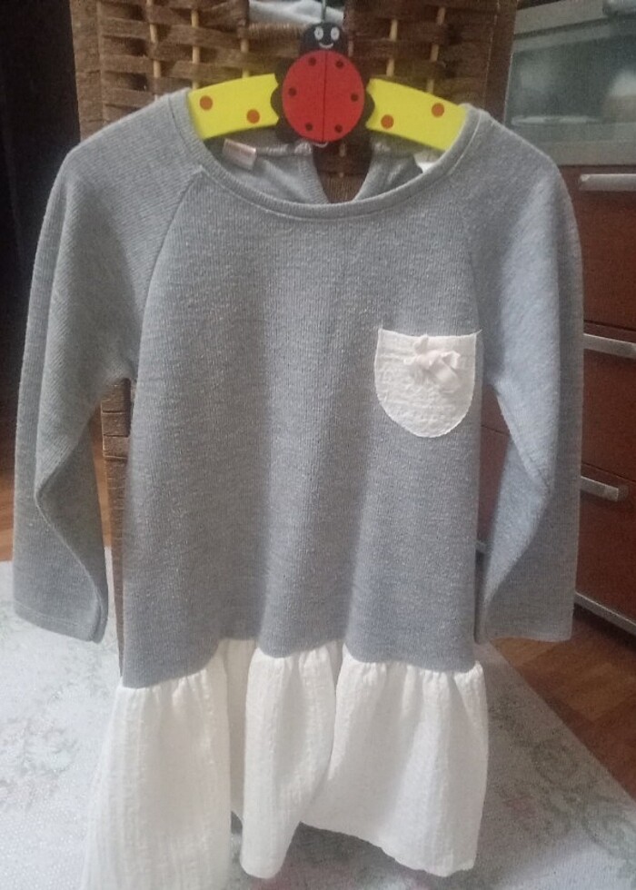 3/4 yaş penye elbise  - Görsel 3