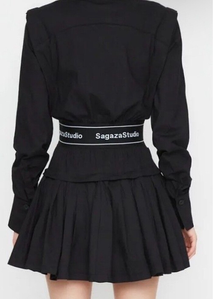 Sagaza studio siyah elbise - Görsel 2