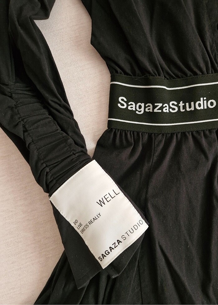 Sagaza studio siyah elbise - Görsel 3