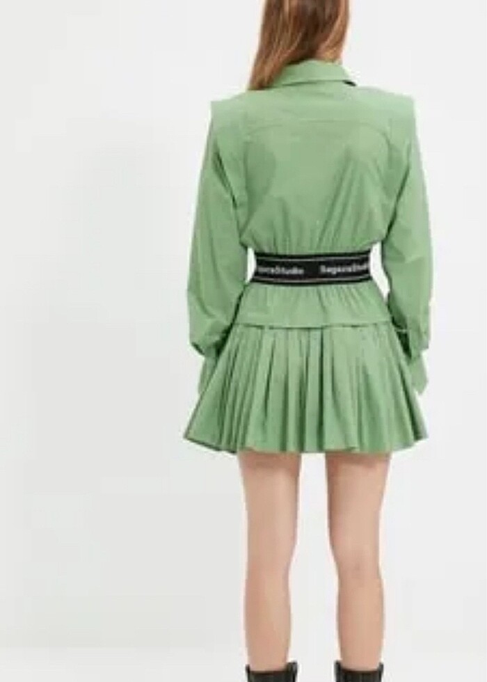 Sagaza yeşil elbise - Görsel 5