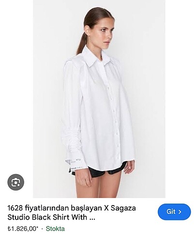 Sagaza beyaz gömlek - Görsel 3