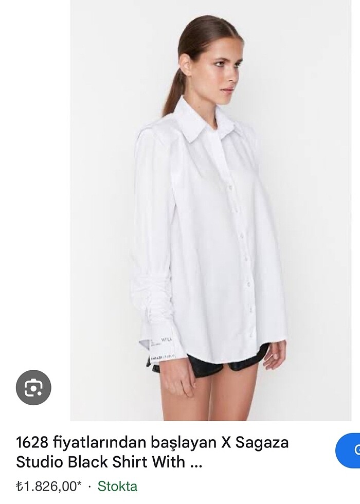 Sagaza beyaz gömlek - Görsel 3