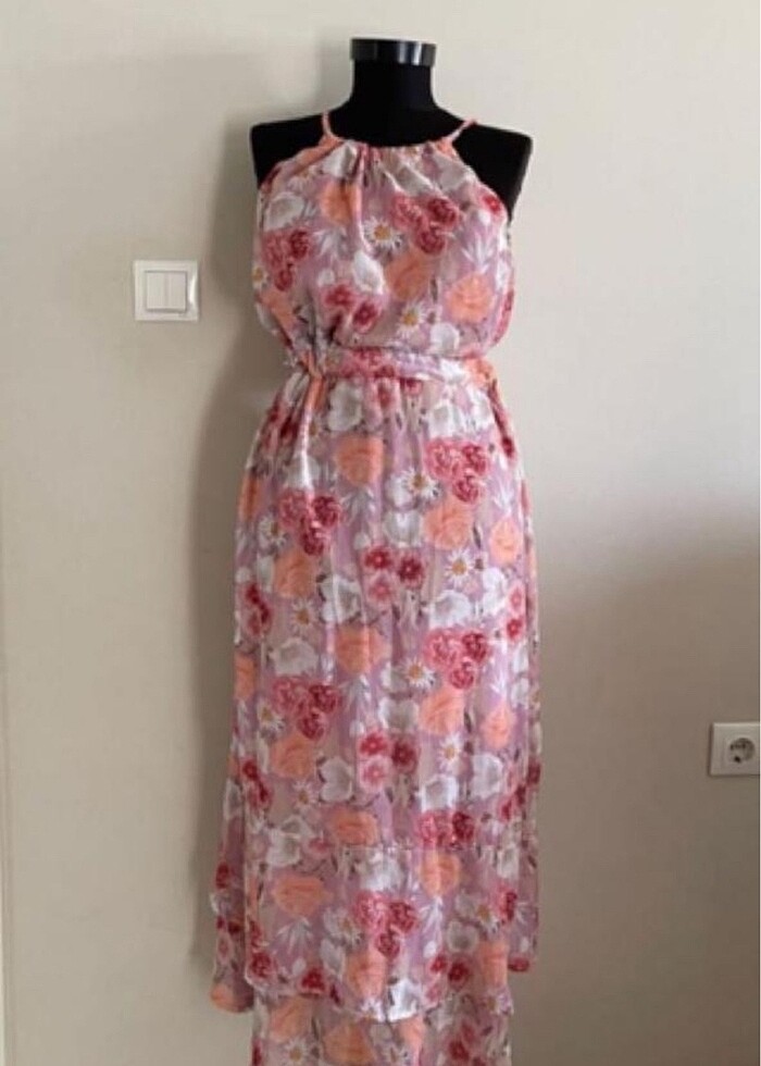 Şifon şık elbise - Görsel 2