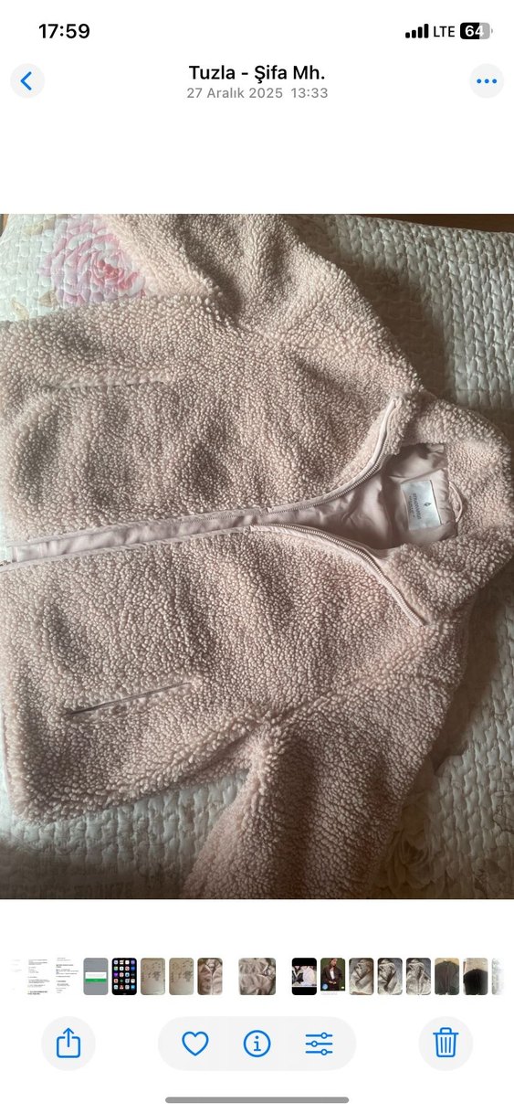 Kadın Bej Fermuarlı Mont - Görsel 4