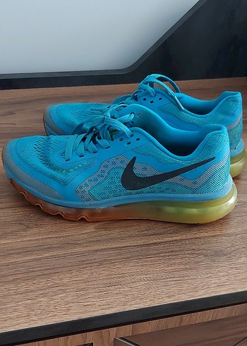 Nike Renkli Baskılı Mavi Spor Ayakkabı