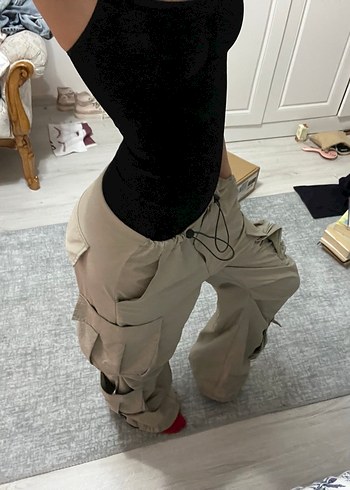 Roberto Cavalli Bej Kargo Pantolon Rahat Ve Sik
