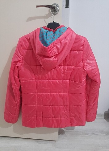 15-16 Yaş Beden pembe Renk Temiz pembe kız mont
