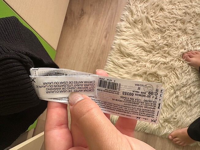 m Beden siyah Renk Mango Triko Üst