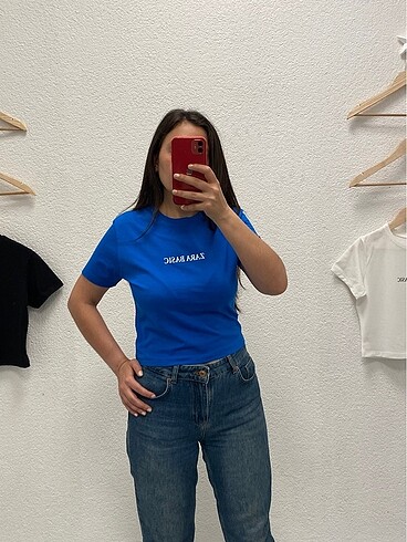 Zara basic baskılı tişört