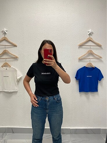 Zara basic baskılı tişört