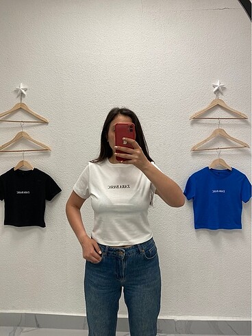 Zara basic baskılı tişört
