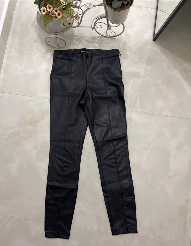 Zara deri pantolon - Görsel 4