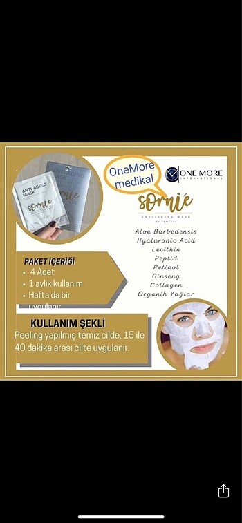Beden One more collegen cilt maskeleri