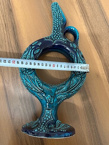 Beden turkuaz Renk Hitit el işçiliği vazo