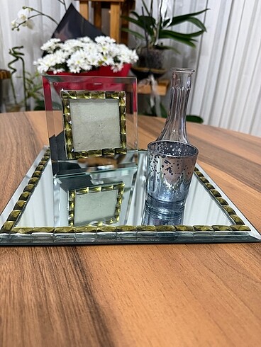Beden Ayna tepsili şık çerçeve