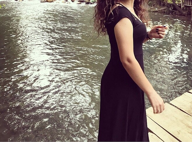 s Beden siyah Renk Siyah penye elbise