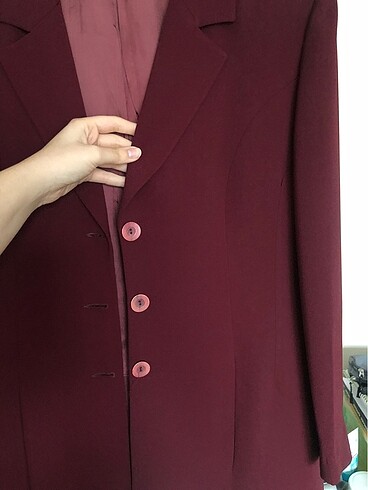 m Beden bordo Renk Blazer ceket