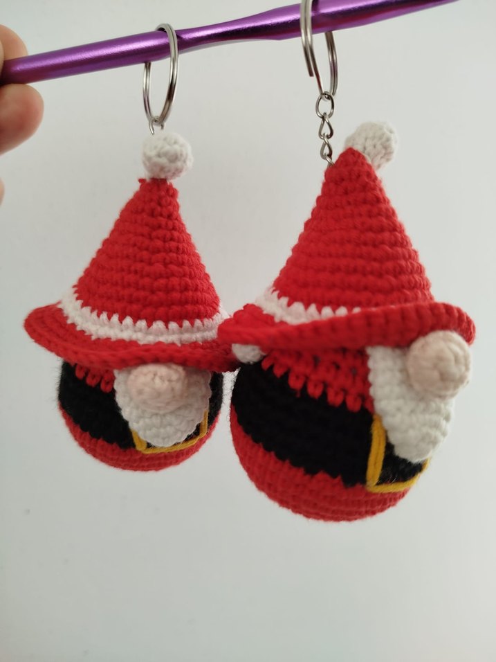 Renkli Bohem Tarzında Örgü Anahtarlık - Görsel 2