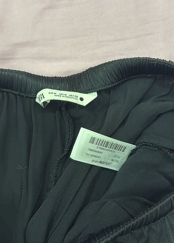 Siyah Salaş jakarlı pijama Pantolon - Görsel 4