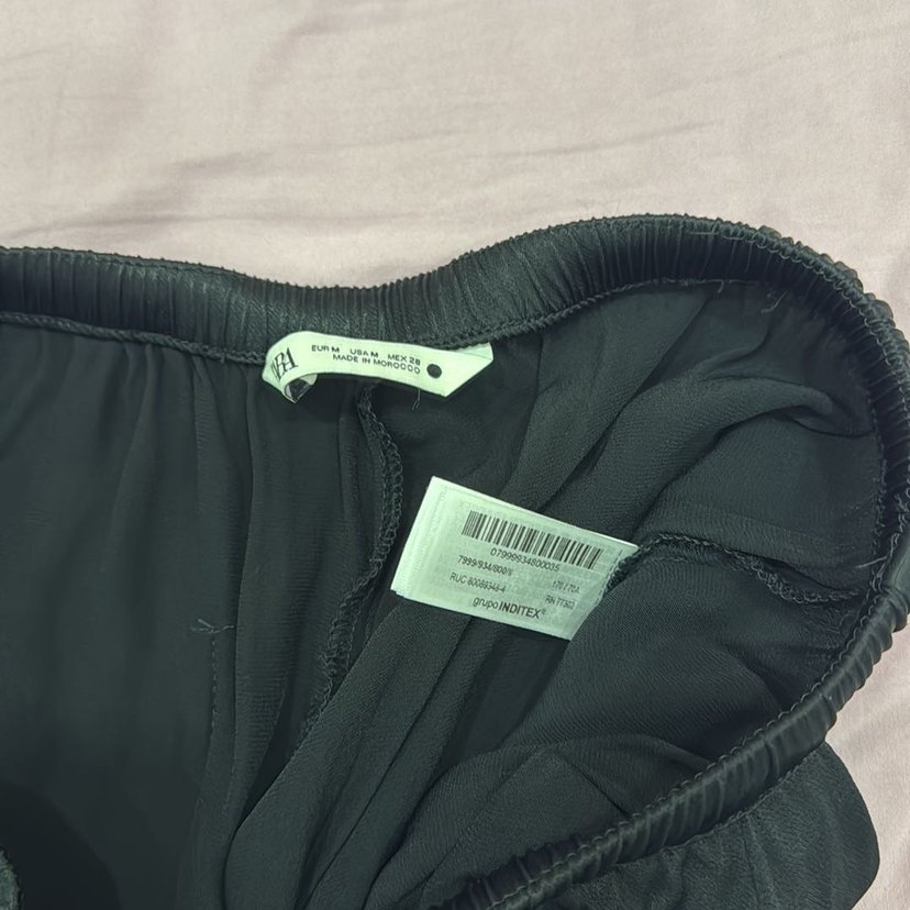 Siyah Salaş jakarlı pijama Pantolon - Görsel 4