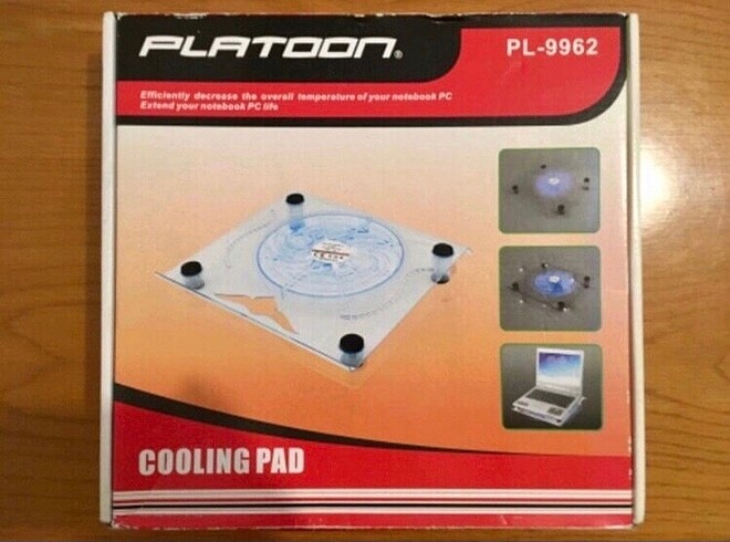 Platoon Cooling Pad PL9962 Mavi Led Işıklı Laptop Notebook Soğut