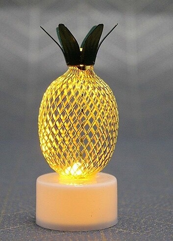 Diğer 3 adet Ananas tasarımlı mini LED lamba