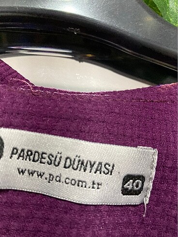 40 Beden mor Renk 40 beden pardesü