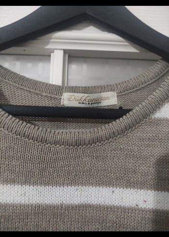 Zara basic triko Çizgili Uzun Örgü Kadın Tunik