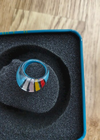 Renkli Turkuaz anime yüzük - Görsel 3