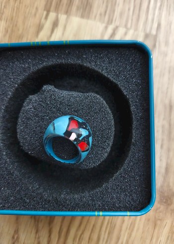 Renkli Turkuaz anime yüzük - Görsel 2