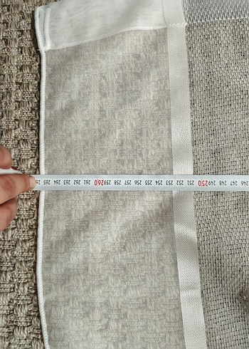 Bohem Tarzı Gri Beyaz Tül Perde - Görsel 4