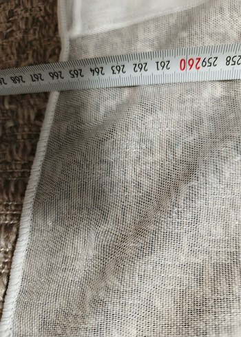 Bohem Tarzı Gri Beyaz Tül Perde - Görsel 5