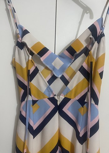 Bohem Çok Renkli Uzun Askılı tulum - Görsel 4