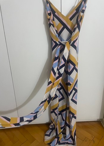 Bohem Çok Renkli Uzun Askılı tulum - Görsel 6